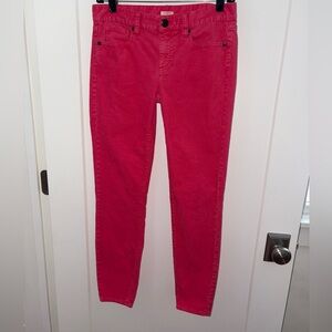 vintage J. Crew toothpick skinny corduroy jeans sz 26 EUC LN